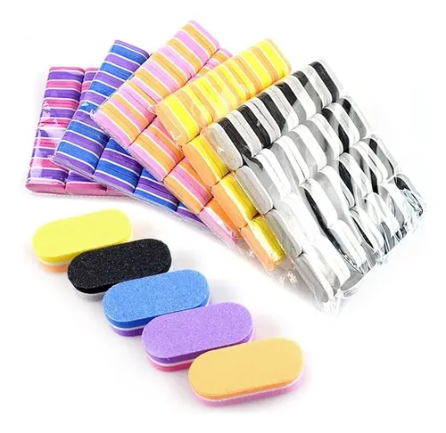 Pack X50 Mini Limas Sponge 100/180 Uñas Calidad Profesional