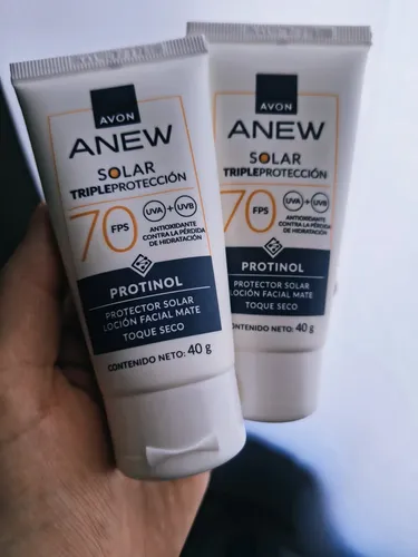 Avon Anew Protector Solar Facial Fps 70 Efecto Mate Protinol