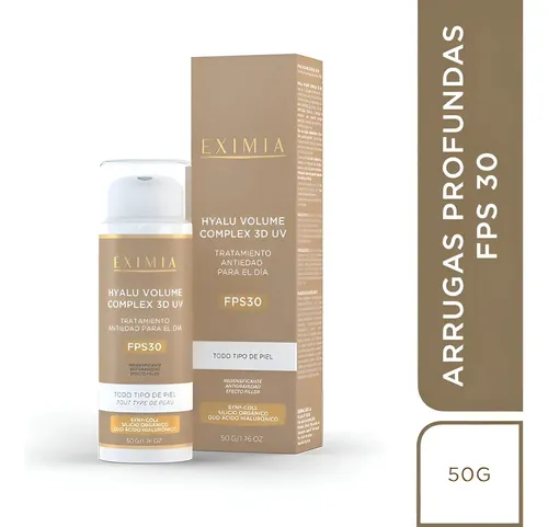 Eximia Hyalu-volume Complex 3d Uv Crema De Día Fps30 X 50g Tipo de piel Todo tipo