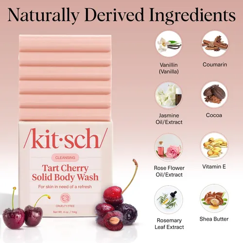 Jabón Corporal Kitsch Cereza 113g Limpieza Refrescante