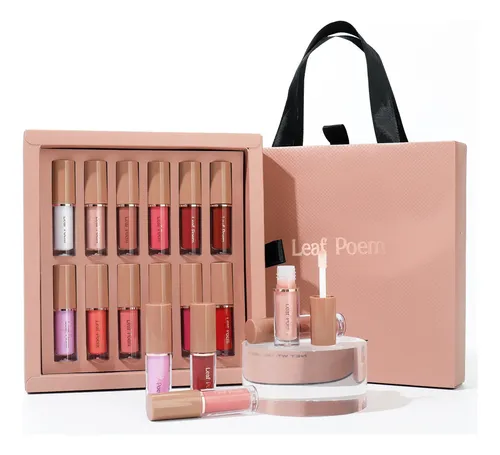 D2260630-4-5 Set De 12 Labiales Con Brillo Perlado, A
