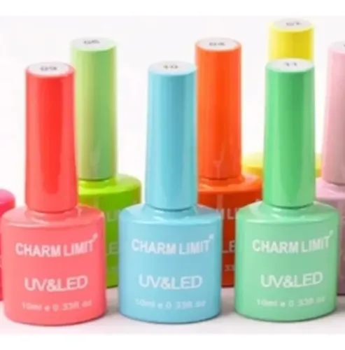 Kit Semipermanentes Charm Limit 10ml Cabina Esmaltes Uñas X6