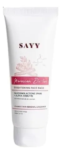 Mascarilla Facial Iluminadora Sayy Moroccan De-tan 100 G