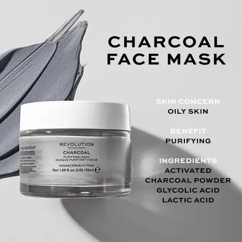 Mascarilla Purificante De Carbón Revolution Con Aha