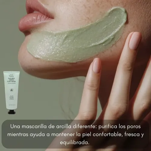 Mascara Arcilla Verde Coreana Natural Clay Rosacea Coony 70m