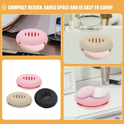 Soporte Transpirable Para Esponjas De Maquillaje, 3 Unidades
