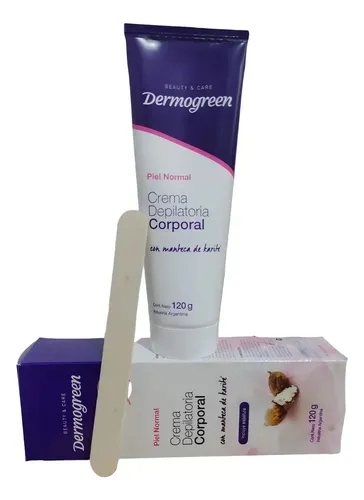 Crema Depilatoria Corporal Dermogreen Con Karite Y Espátula