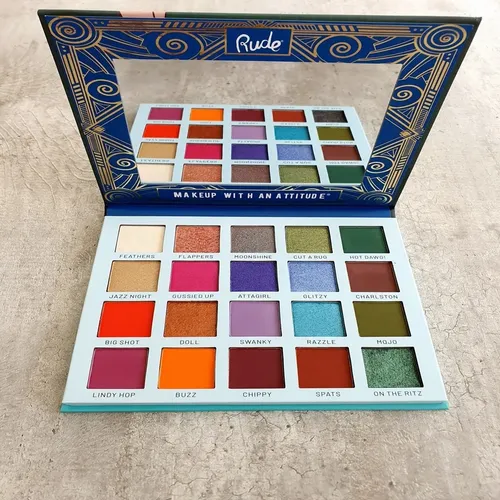 Paleta de Sombras 20 Colores Rude Cosmetics Roaring 20s Reckless Vegano