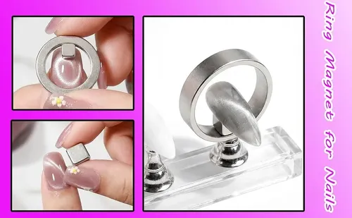 Imán En Forma De Anillo Con Forma De Ojo De Gato Para Uñas,