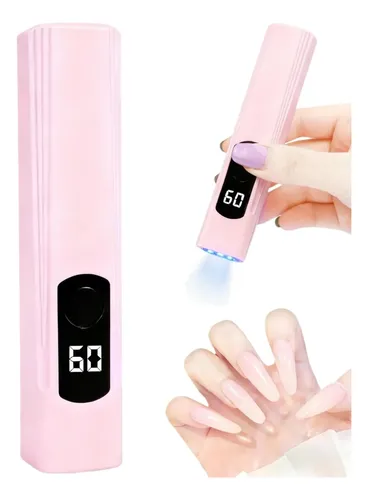 Lámpara Uv Portátil Para Uñas Gel Con Pantalla Led