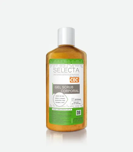Gel Scrub Corporal Selecta Exfoliante Micropartículas 200mL Fragancia Neutra