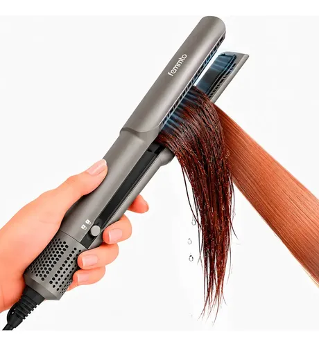 Plancha de Pelo 2 en 1 Femmto Lissora Air Seca Pelo Mojado Alisa Iónica Anti Frizz