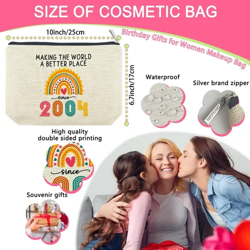 Bolsa De Maquillaje Ancpeany Para Regalo De 21 Cumpleaños Pa
