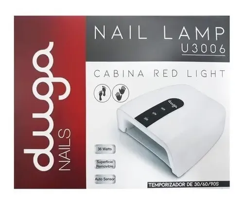 Cabina Para Uñas Profesional Uv/led Red 36w Duga U3006