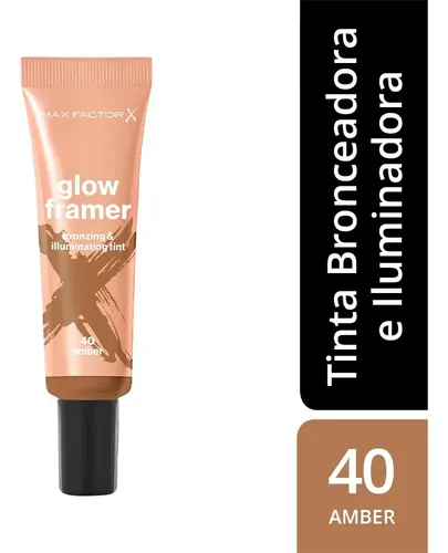 Tinta Bronzer e Iluminadora Max Factor Glow Framer Amber 40