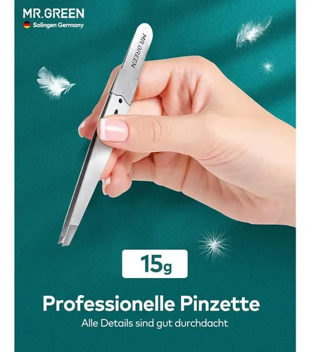 Pinzas De Precisión Mr.green De Acero Inoxidable Para Cejas