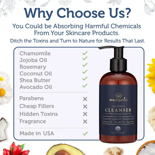 Gel De Baño Facial Y Corporal Era Organics Usda Organic Para