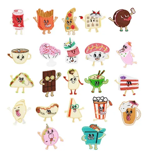 22 Apliques Para Coser Tartas De Café, Bordados, Postres, Pl