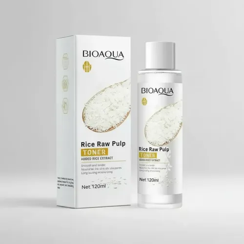 Tónico Facial Bioaqua Rice Raw Pulp Hidratante 120ml