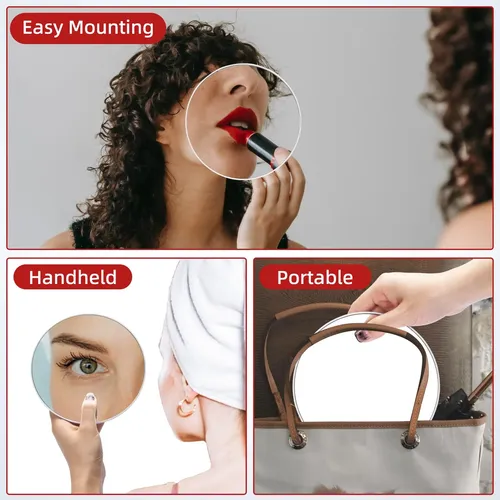 Espejo De Maquillaje Con Aumento 10x Jjhxr Con Pinzas Set De