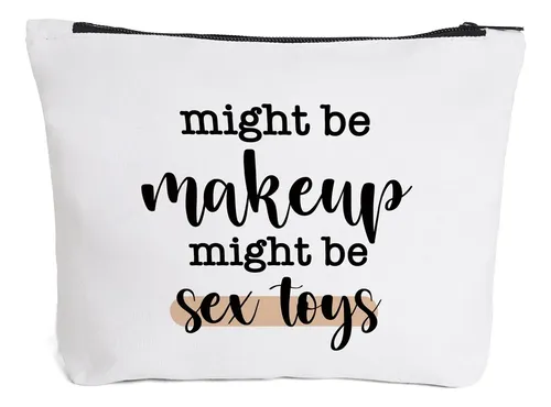Bolsa De Maquillaje Ihopes+ Con Tema Divertido De Lona De 9,