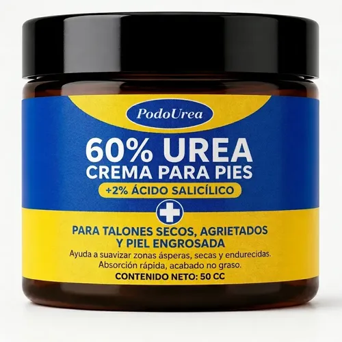 Podourea Crema Para Pies 60% Urea Ideal Pie Diabetico 50cc
