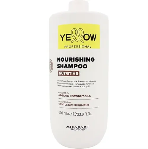 Shampoo Yellow Nutritive Argan y Coco para Cabello Seco y Dañado 1 L