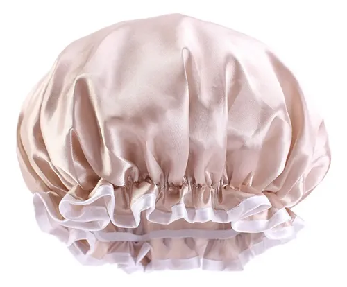 4 Gorros De Ducha De Tela Satinada, Gorros De Baño Impermeab