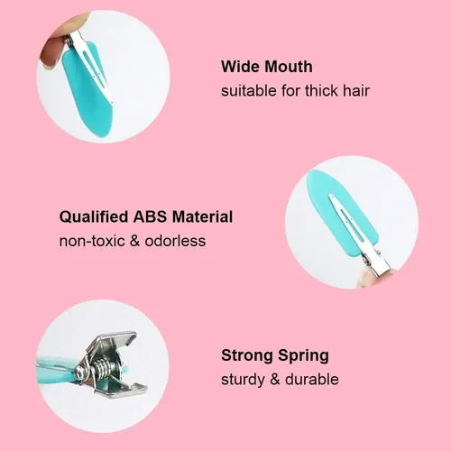 Pinzas Pelo Metálicas Sin Arrugas Pasadores Para Maquillaje