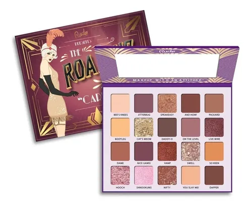 Paleta Sombras 20 Colores Brilloso Mate The Roaring 20’s Carefree Rude Cosmetics