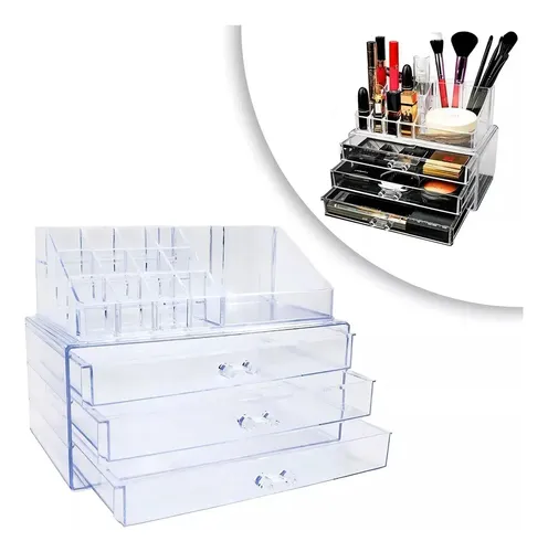 Organizador Acrílico Porta Cosméticos Make Up Maquillaje Of
