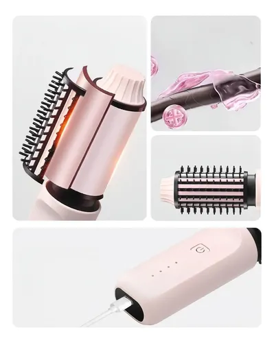 Roll Straight Doble Uso Eléctrico Peine Wireless Curl Stick