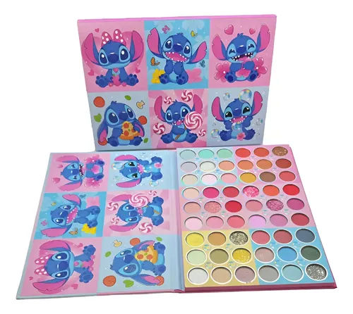 Paleta De Colores Grande 54 Sombras Maquillaje Stitch Niñas
