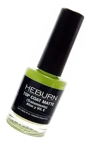 Esmalte Top Coat Mate Uñas Heburn Manicuría Tratamiento