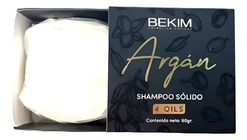 Bekim Shampoo Sólido Argan 4 Oils X 60gr