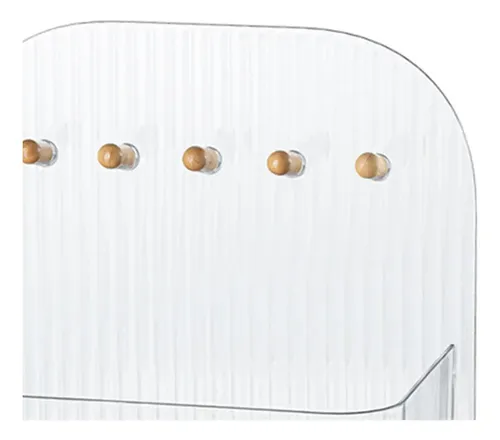 Organizador De Maquillaje, Organizador De Recipiente Blanco