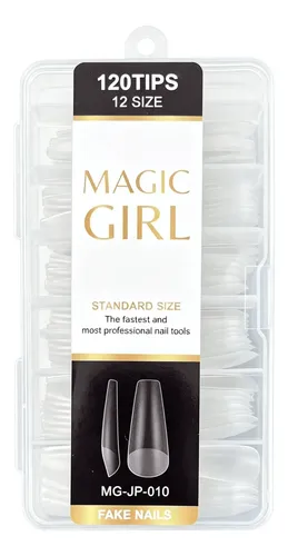 Tips Uñas Postizas Balerina Mate 2 Cajas 240 Unidades