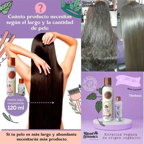 Tratamiento De Queratina Ritual Botanico 250 Ml Y Protector