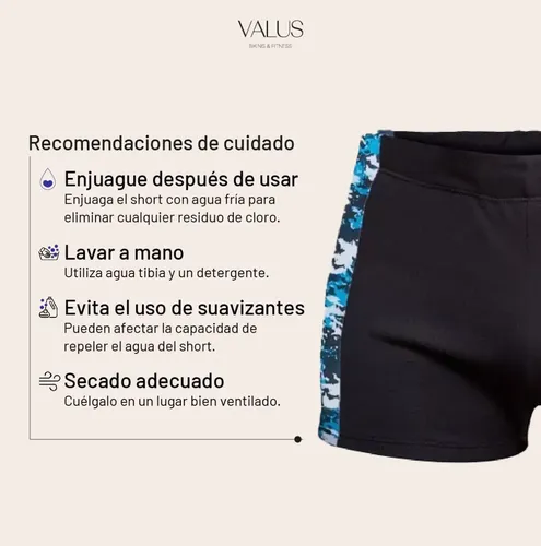 Short Natacion Hombre Resistente Cloro Repele Agua Y Gorro