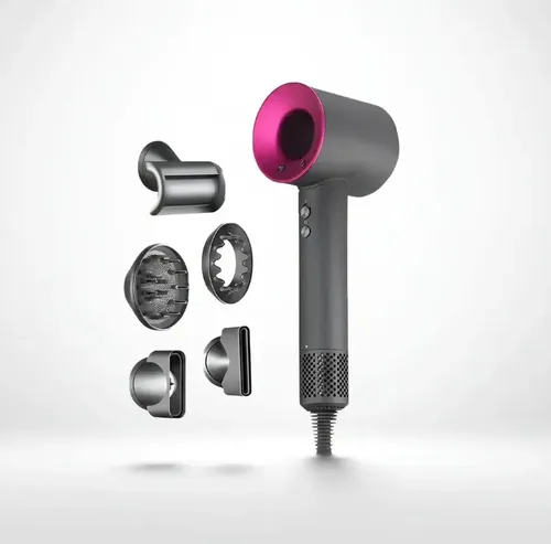 Set Secador De Pelo Oryx 1600w Con Difusor Rizador Ion