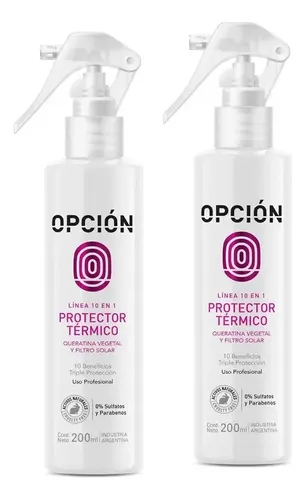 Opción Protector Termico 10 Beneficios 200ml X 2unidades