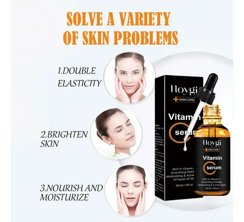 El Sérum De Vitamina C Hoygi Reduce Las Líneas Finas, Las Ar