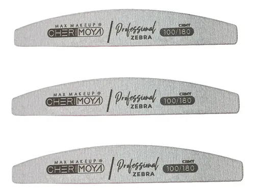 Set Limas X3 Unidades Cherimoya Gr. 100/180 Uñas Esculpidas