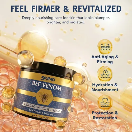 Crema Corporal Antienvejecimiento Con Veneno De Abeja Y