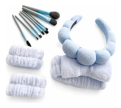 Set Skincare Completo 12 Piezas Kit Limpieza Facial Diadema