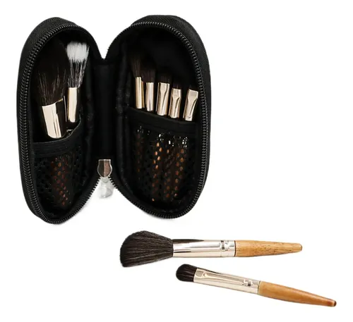 Mini Brochas De Maquillaje Portátiles De 9 Piezas Con Barra