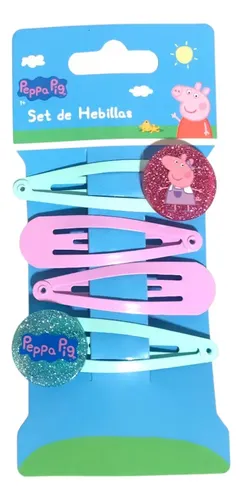 Set Hebillas Peppa Pig Accesorio Para El Pelo Original