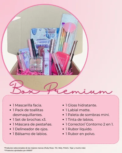 Combo Maquillaje Make Up Kit Completo Box 1 Premium