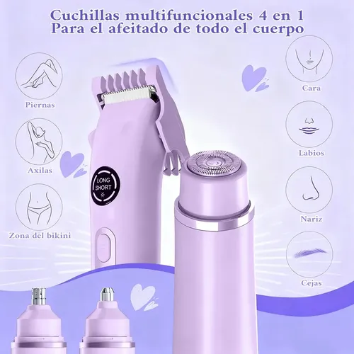 W- Depiladora De Bikini Paramujer Electrica Doble Cabeza .