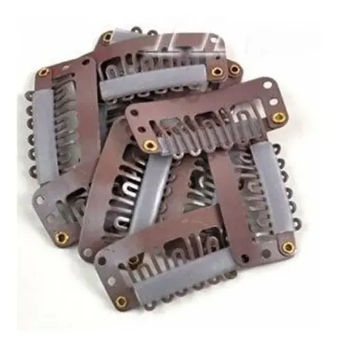 Kit X5 Clips Micropeinetas P/ Cortinas De Pelo Y Extensiones
